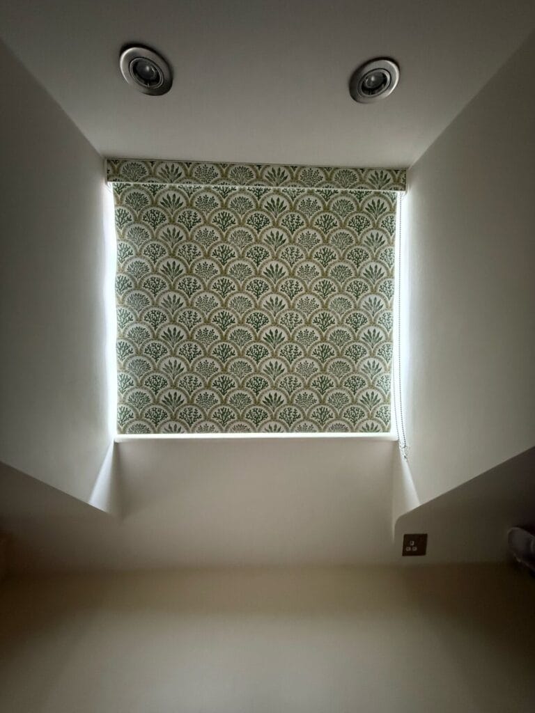 Patterned roller blinds